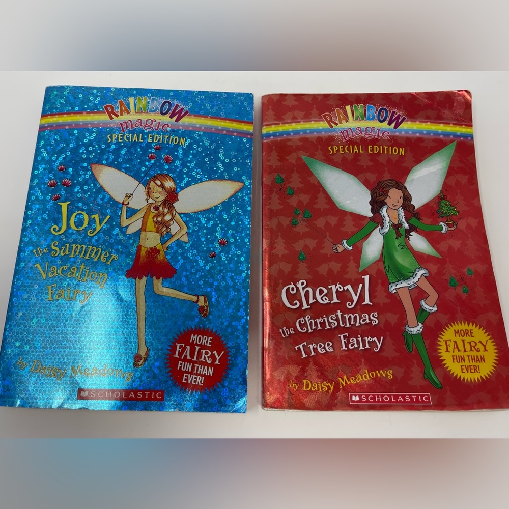 RAINBOW MAGIC FAIRIES: Two (2) Special Edition Paperback Books by Daisy Meadows